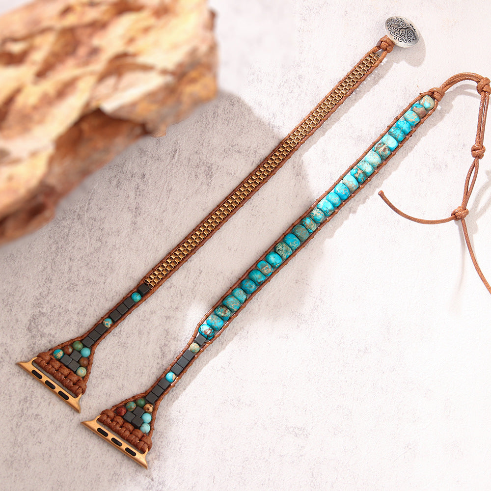Blue Turquoise Vintage Watch Band - Kaldas Online Shopping