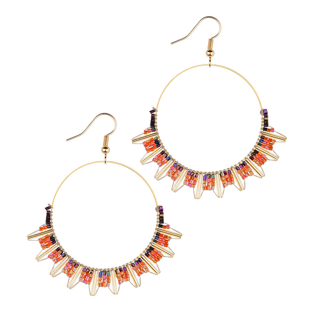 Ethnic Style Retro Beaded Earrings - Kaldas Online Shopping