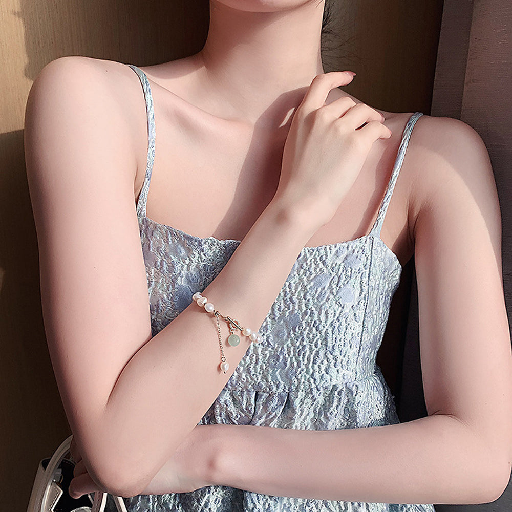 Freshwater Pearl Adjustable Bracelet - Kaldas Online Shopping