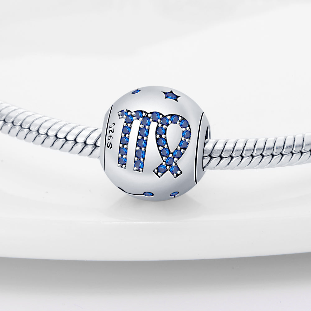 S925 Sterling Silver Zodiac Beads Bracelet
