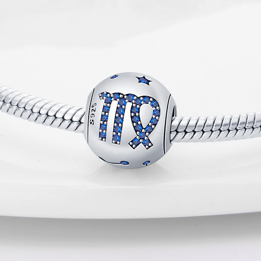 S925 Sterling Silver Zodiac Beads Bracelet