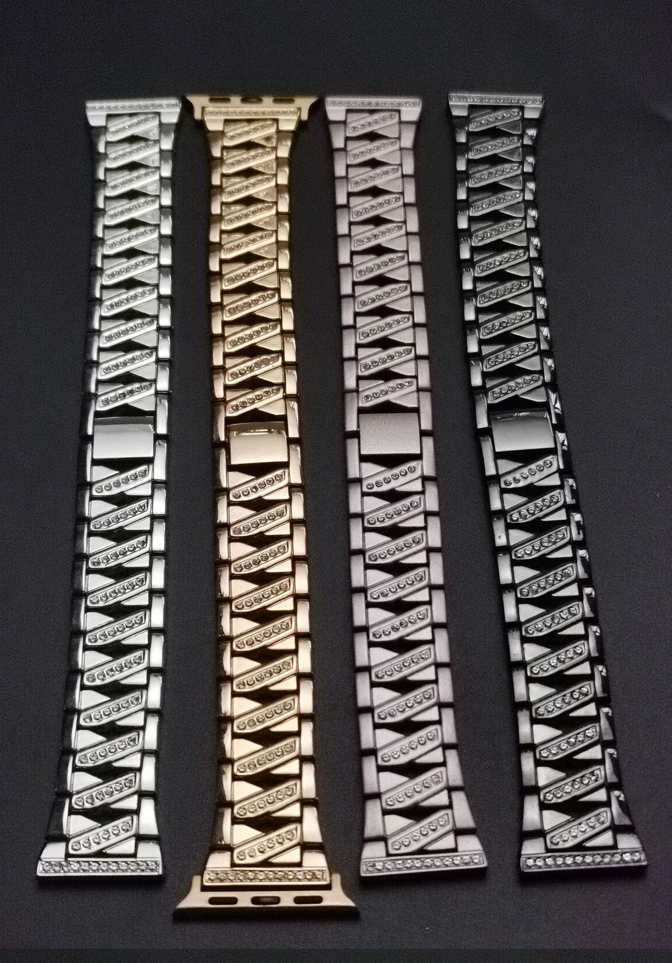 Fashion Atmosphere Metal Diamond Watch Band - Kaldas Online Shopping