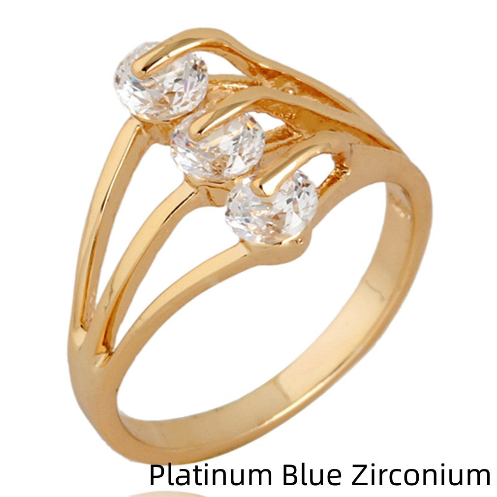 Fashion Personality Zircon Ring - Kaldas Online Shopping