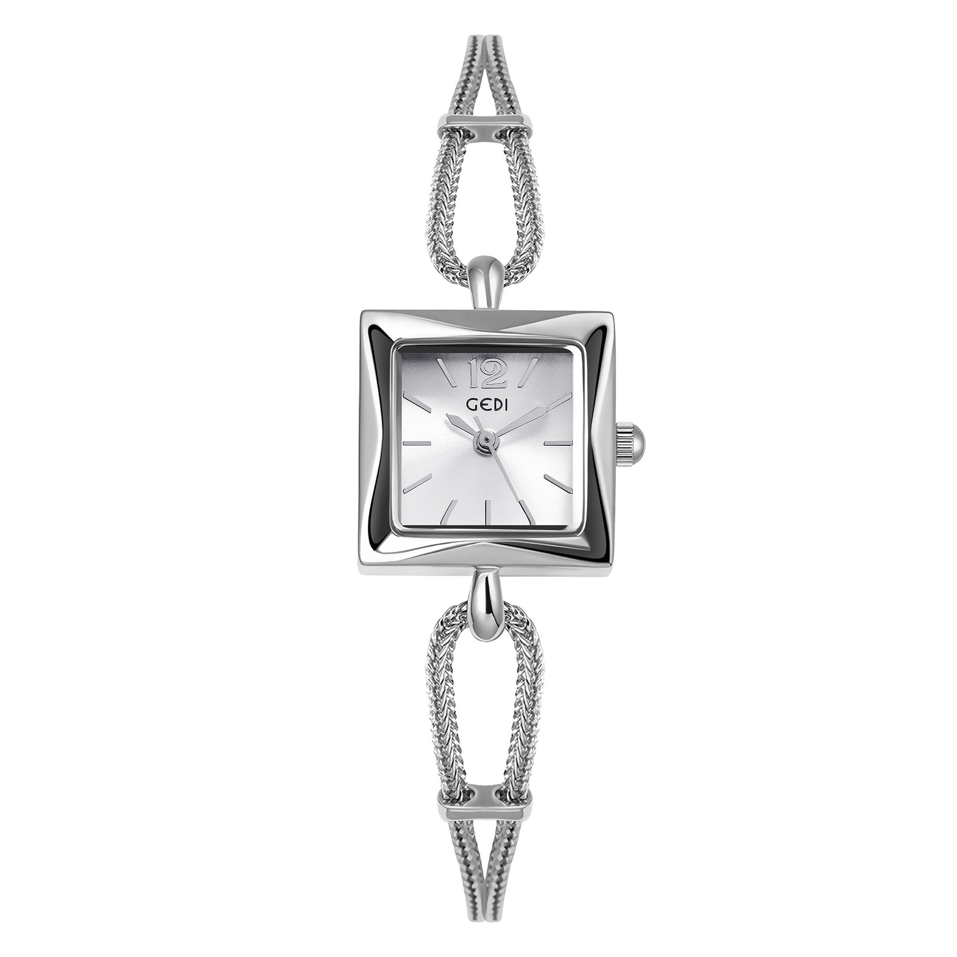 Antique Style Square Plate Alloy Bracelet Watch - Kaldas Online Shopping