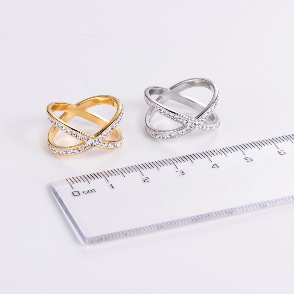 Hollow-out Rhinestone Ring - Kaldas Online Shopping