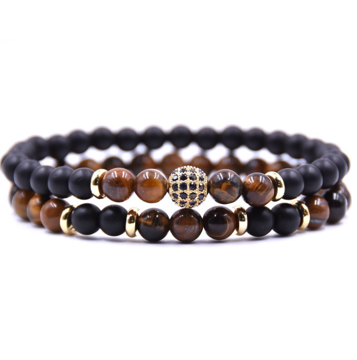 Natural Stone Micro Zircon Bracelet - Kaldas Online Shopping