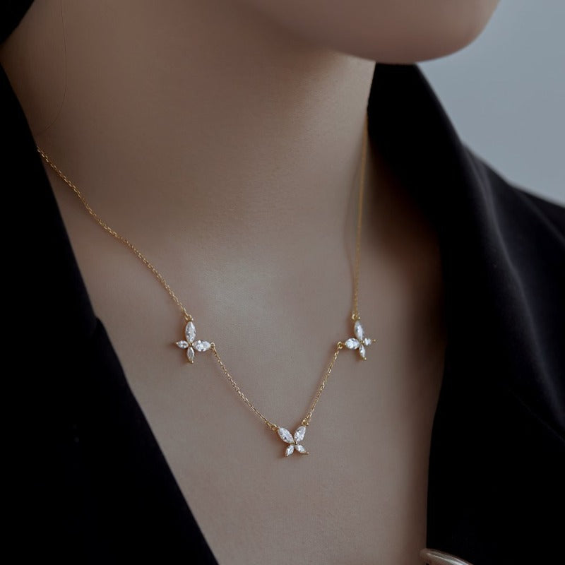 S925 Sterling Silver Butterfly Necklace
