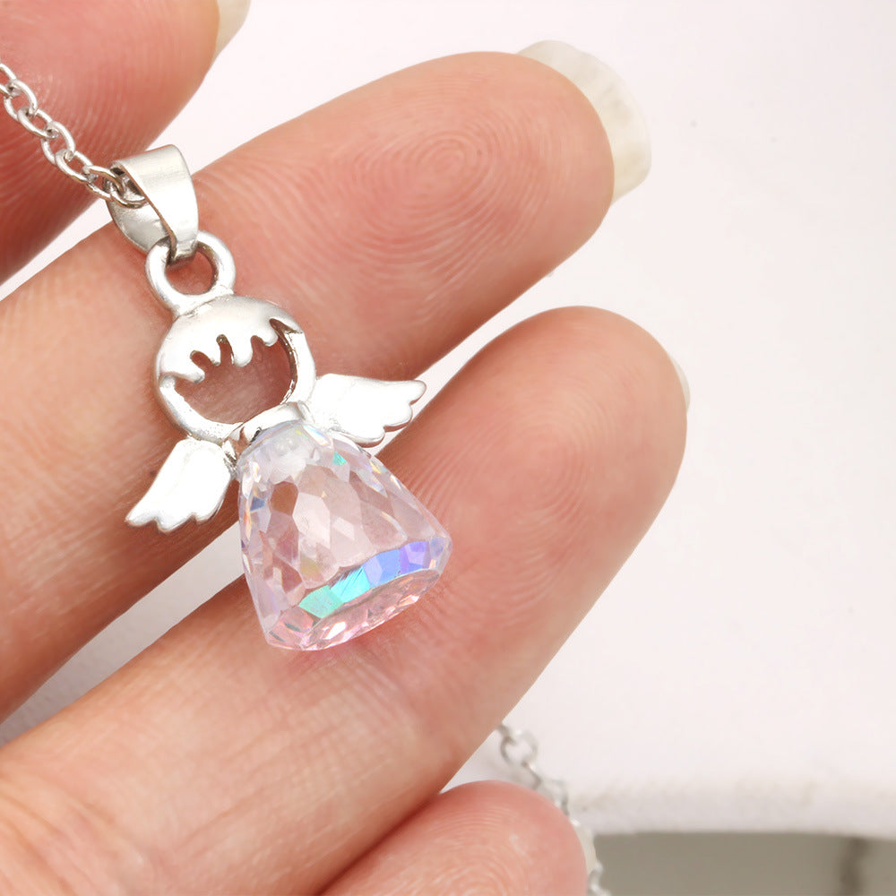 Crystal Little Angel Women's Necklace - Kaldas Online Shopping
