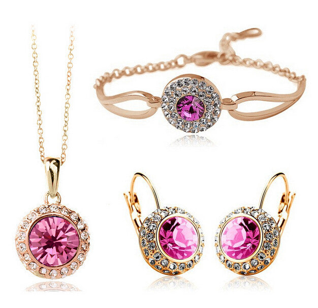Colored Stone Jewelry Set - Kaldas Online Shopping