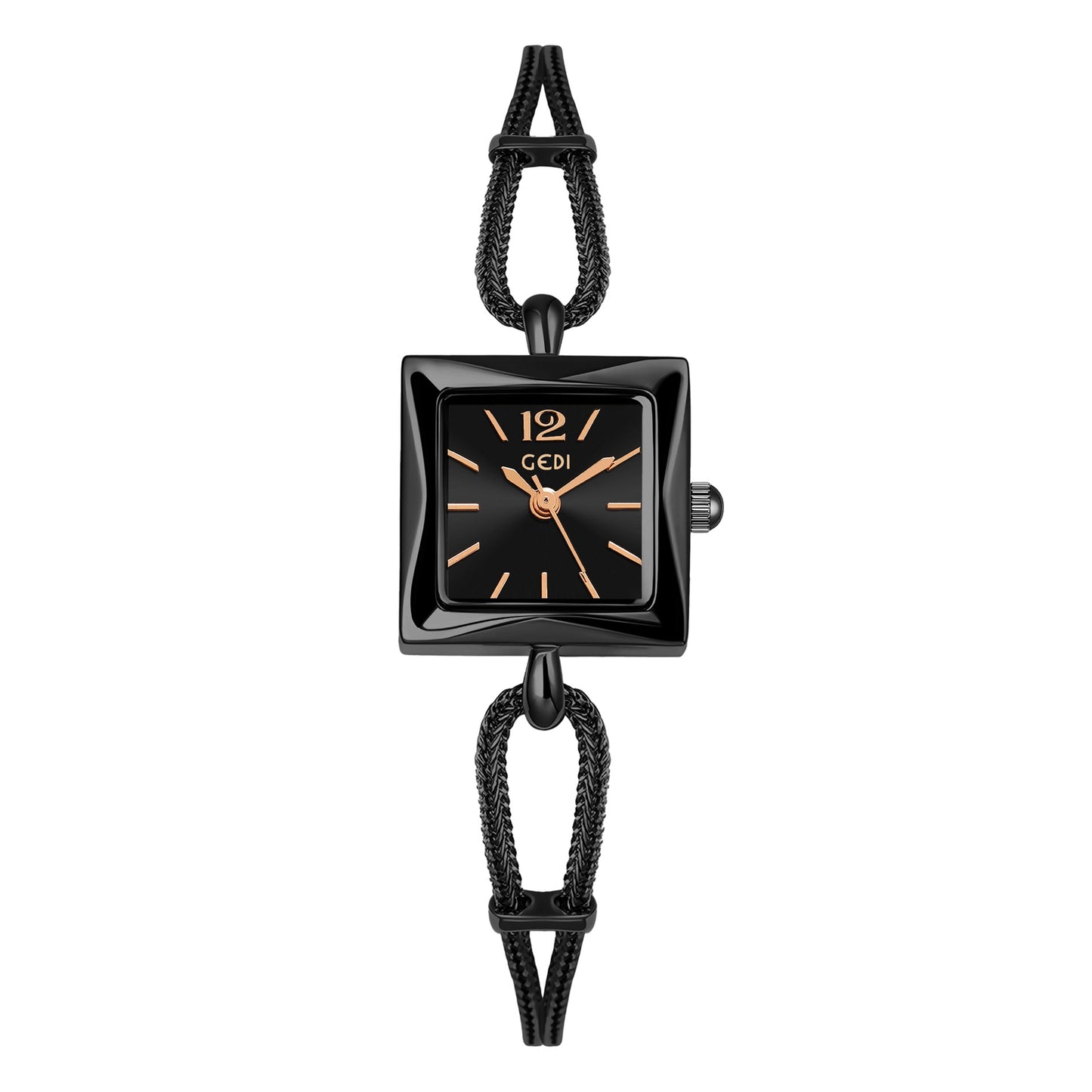 Antique Style Square Plate Alloy Bracelet Watch - Kaldas Online Shopping