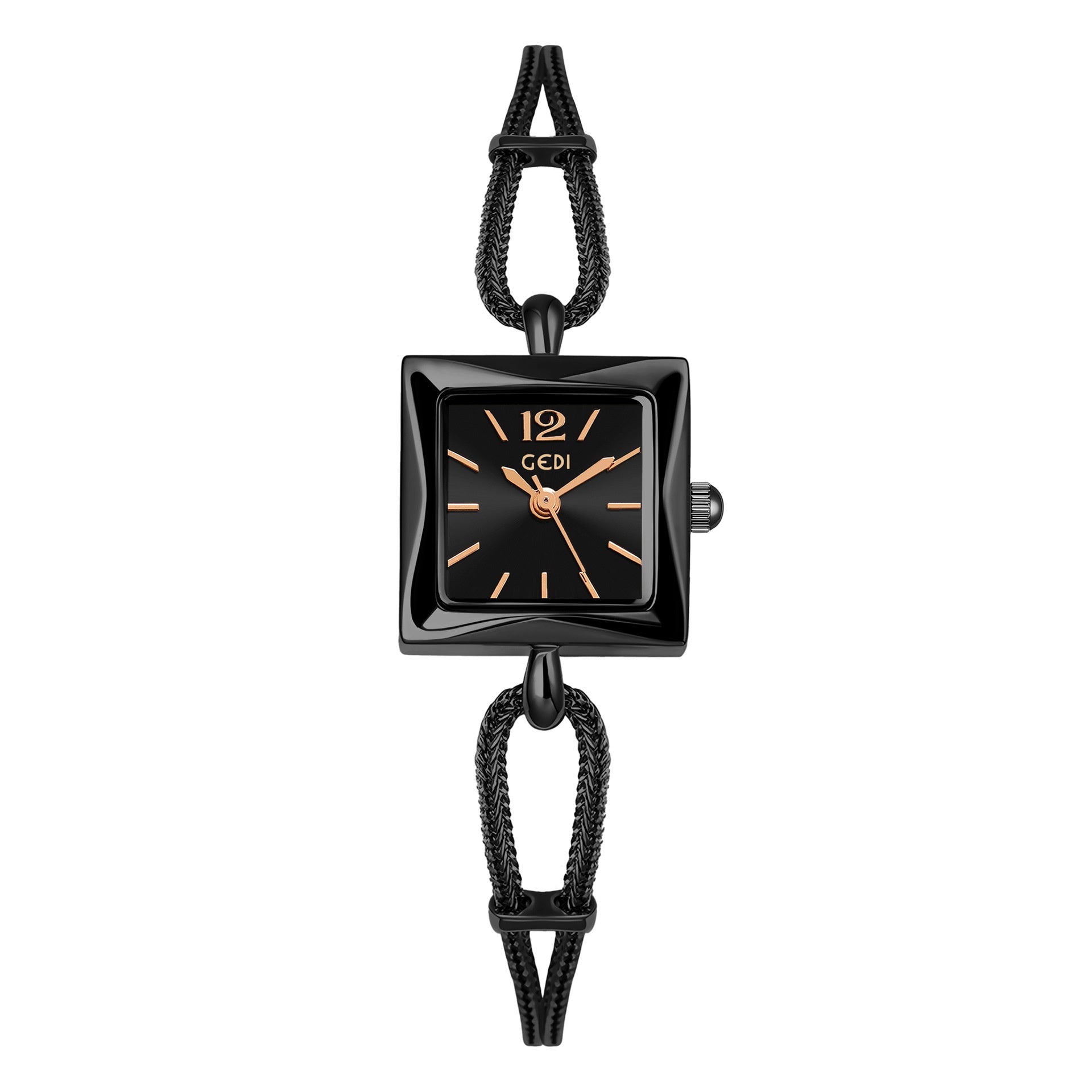 Antique Style Square Plate Alloy Bracelet Watch - Kaldas Online Shopping