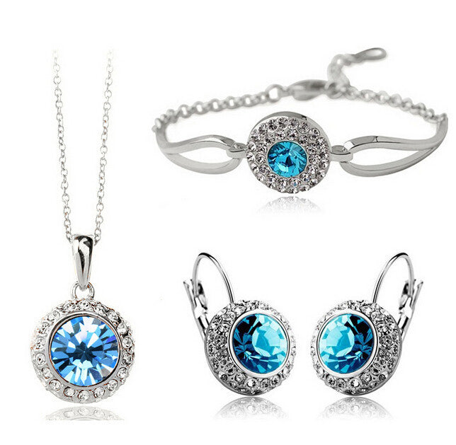Colored Stone Jewelry Set - Kaldas Online Shopping