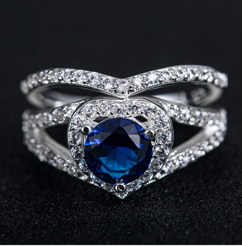 Heart-shaped Diamond Ring - Kaldas Online Shopping