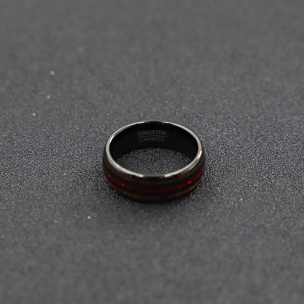 Polished Wood Men Ring - Kaldas Online Shopping