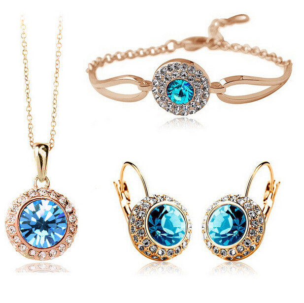 Colored Stone Jewelry Set - Kaldas Online Shopping