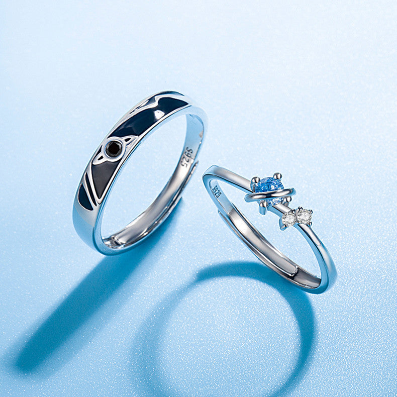 Dream Planet Couple Rings - Kaldas Online Shopping