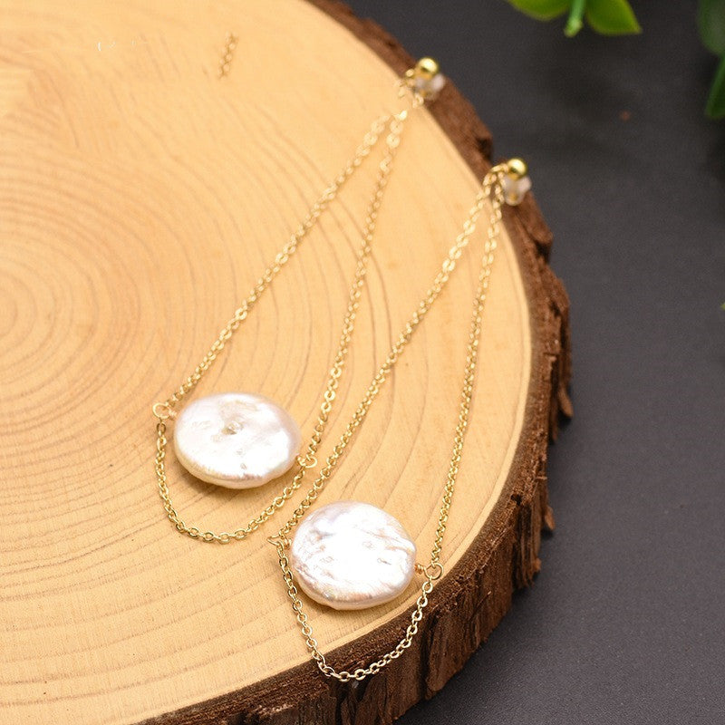 White Natural Water Pearl Necklace - Kaldas Online Shopping