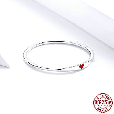 925 Sterling Silver Heart Engrave Rings - Kaldas Online Shopping