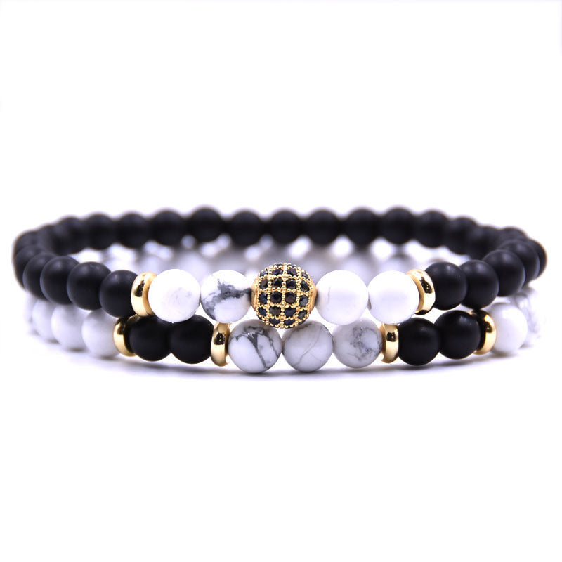 Natural Stone Micro Zircon Bracelet - Kaldas Online Shopping