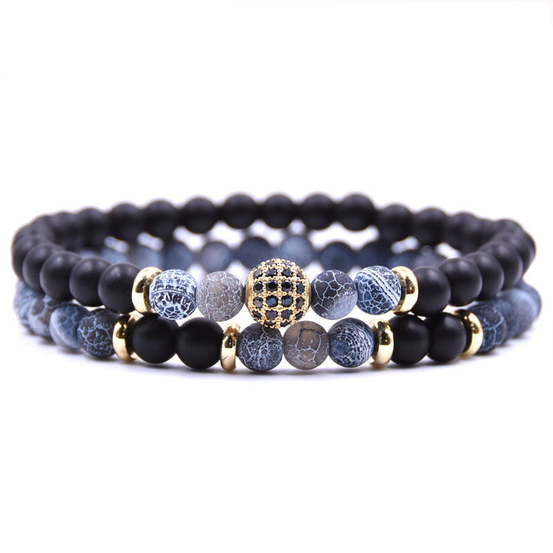 Natural Stone Micro Zircon Bracelet - Kaldas Online Shopping