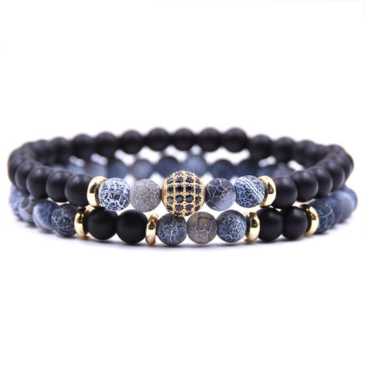 Natural Stone Micro Zircon Bracelet - Kaldas Online Shopping
