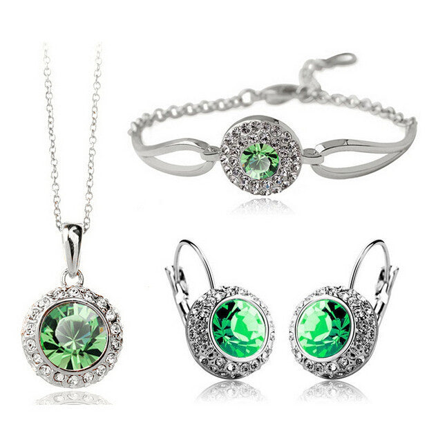 Colored Stone Jewelry Set - Kaldas Online Shopping