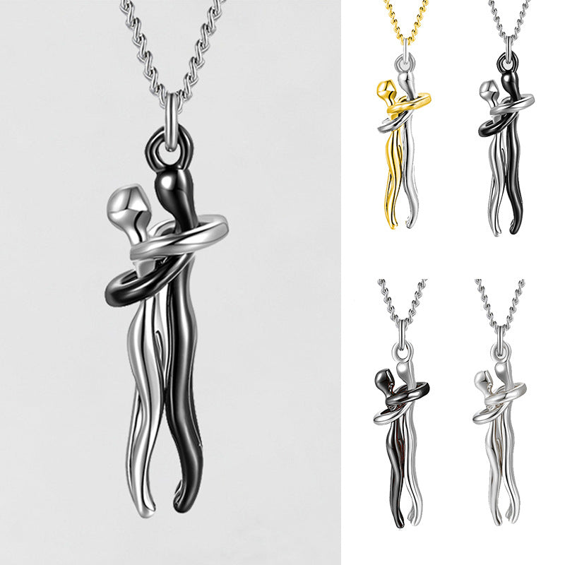 Couple Hug Necklace - Kaldas Online Shopping