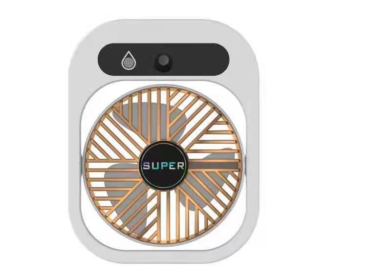 USB Rechargeable Desk Misting Fan with Humidifier and 3 Wind Speeds - Kaldas Online Shopping
