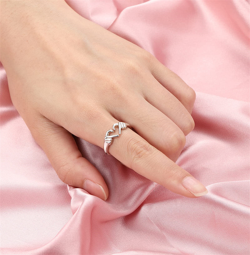 Heart Hand Hug Ring - Kaldas Online Shopping