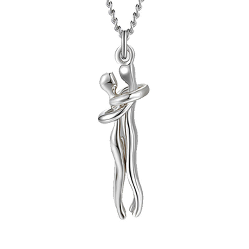 Couple Hug Necklace - Kaldas Online Shopping
