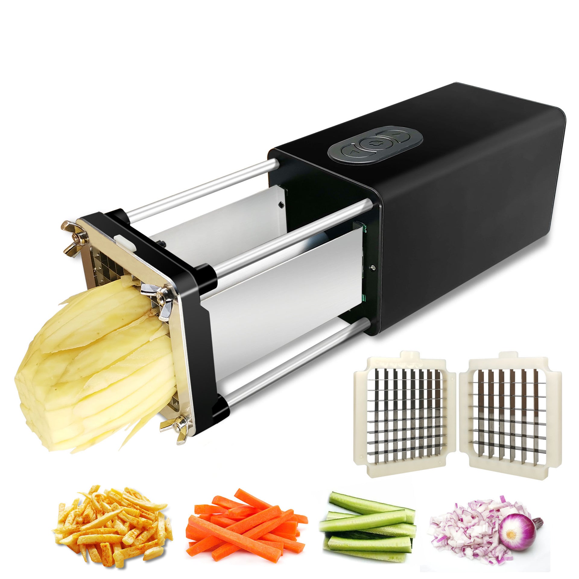Electric Stainless Steel French Fry Cutter - Kaldas Online Shopping