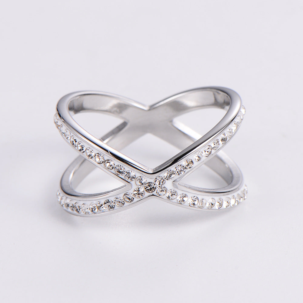 Hollow-out Rhinestone Ring - Kaldas Online Shopping