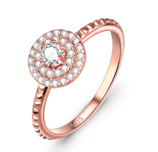 925 Sterling Silver Diamante Ring - Kaldas Online Shopping