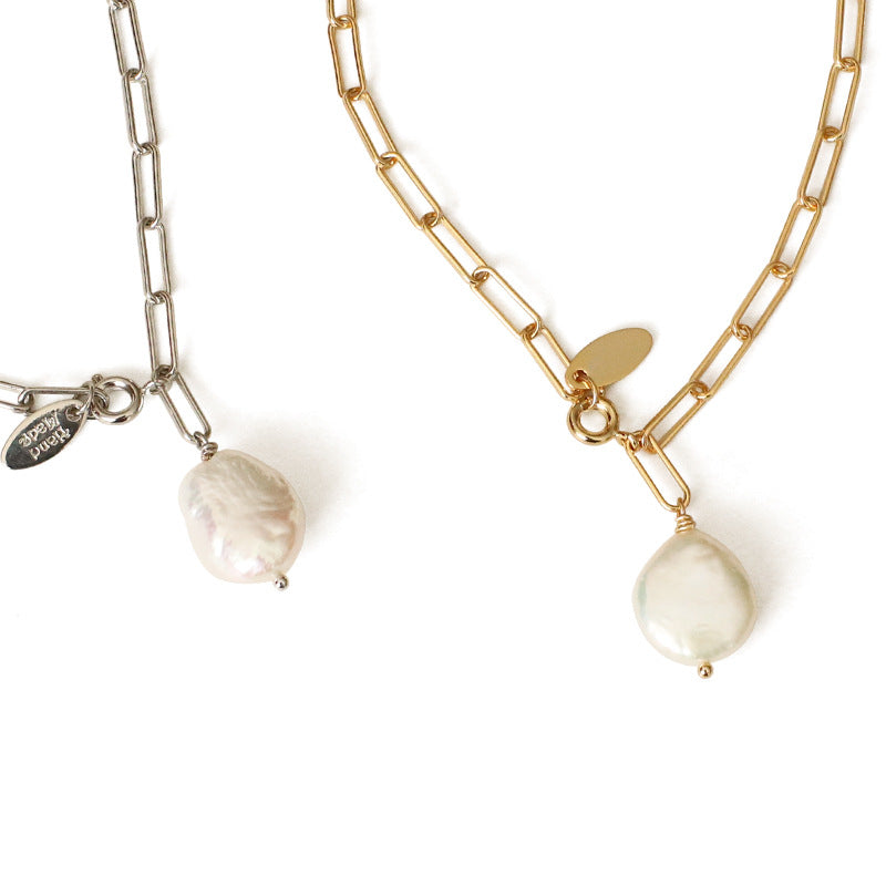 Shaped pearl necklace - Kaldas Online Shopping