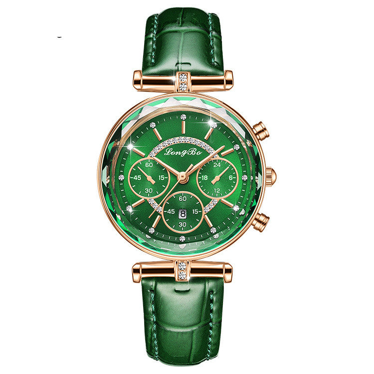 Waterproof Casual Three-eye Watch