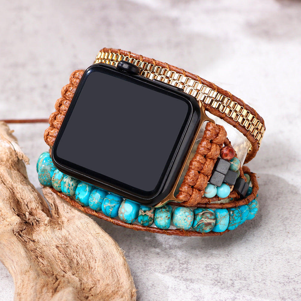 Blue Turquoise Vintage Watch Band - Kaldas Online Shopping