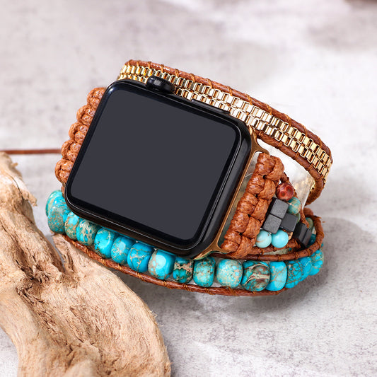 Blue Turquoise Vintage Watch Band - Kaldas Online Shopping