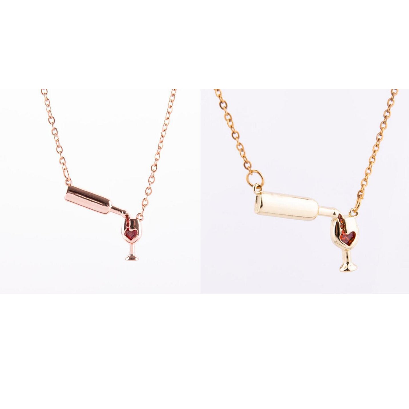 Wine Bottle Cup Necklace - Kaldas Online Shopping
