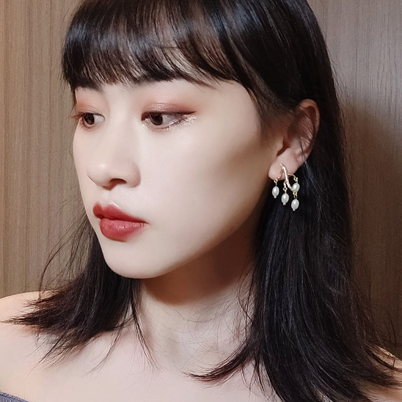 Pearl branch earrings - Kaldas Online Shopping