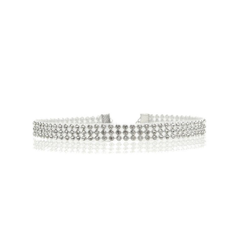 Full Crystal Rhinestone Necklace - Kaldas Online Shopping