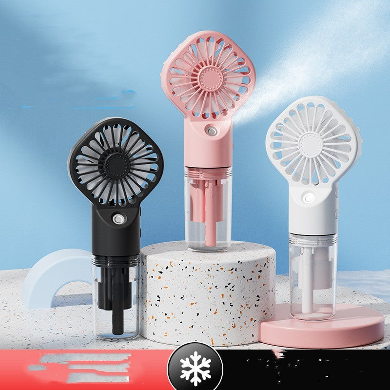 USB Rechargeable Mist Fan with Humidifier - Kaldas Online Shopping