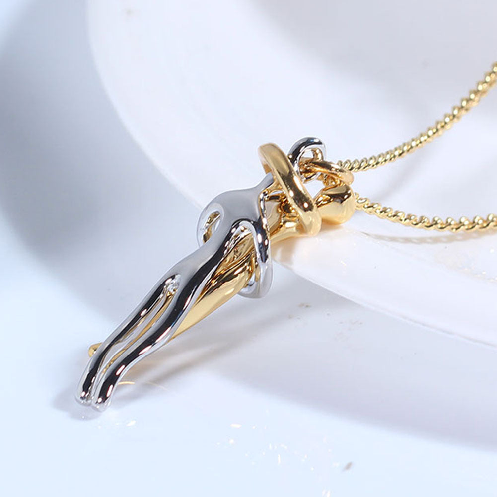 Couple Hug Necklace - Kaldas Online Shopping