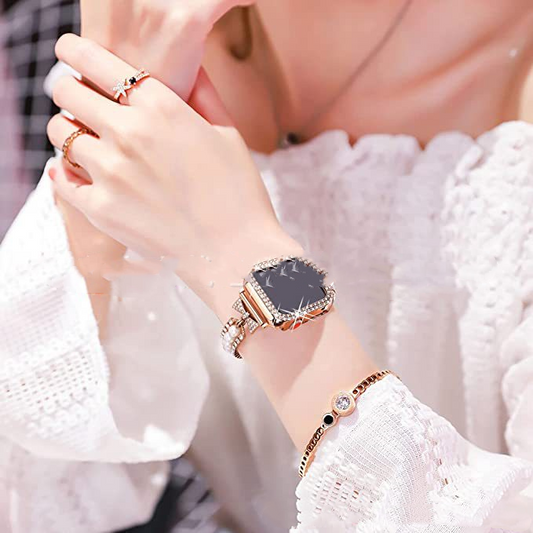 Smart Watch Pearl Bracelet Watch Band - Kaldas Online Shopping
