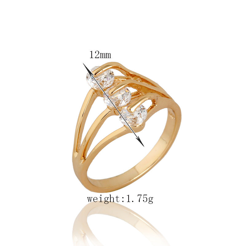 Fashion Personality Zircon Ring - Kaldas Online Shopping
