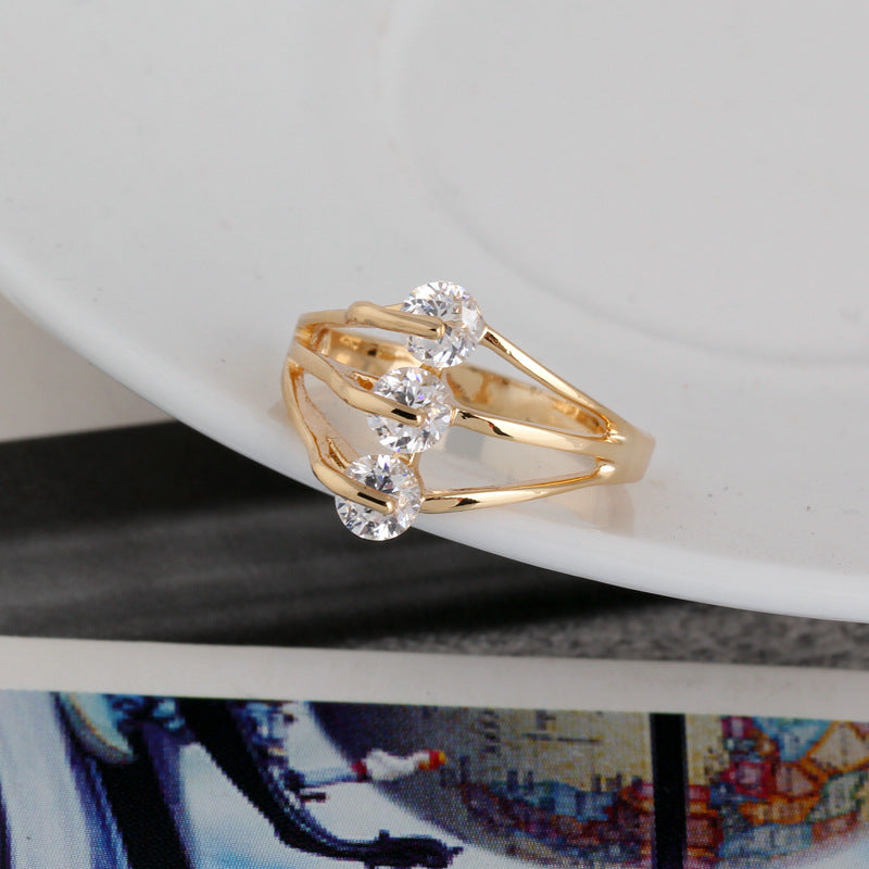 Fashion Personality Zircon Ring - Kaldas Online Shopping