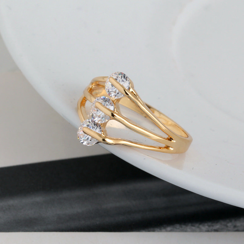 Fashion Personality Zircon Ring - Kaldas Online Shopping