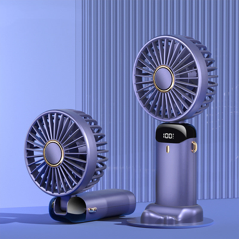 USB Rechargeable Foldable Handheld Fan with 5 Speeds