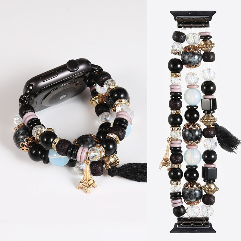 Handmade Beaded Bracelet Watch Band - Kaldas Online Shopping