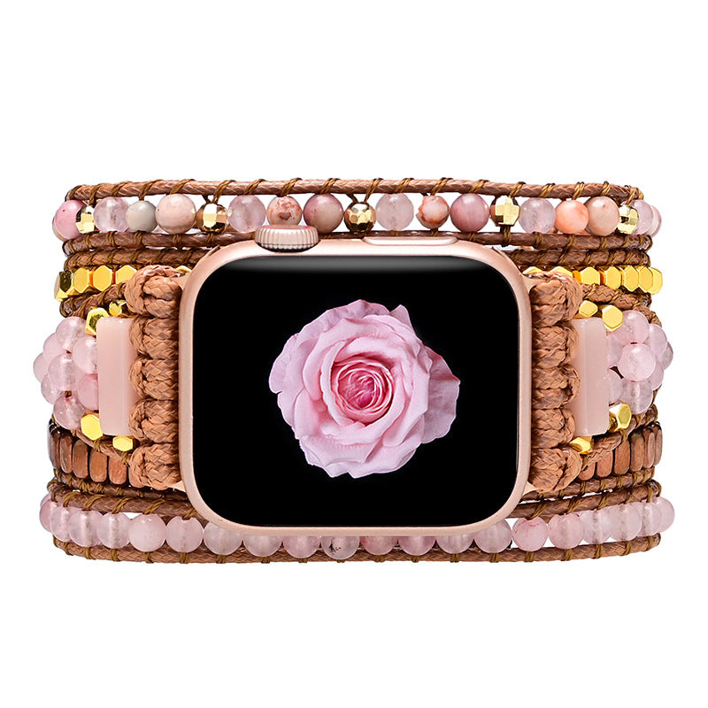 Bohemian Crystal Woven Winding Watch Band - Kaldas Online Shopping