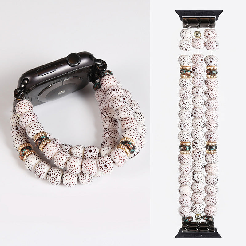 Handmade Beaded Bracelet Watch Band - Kaldas Online Shopping